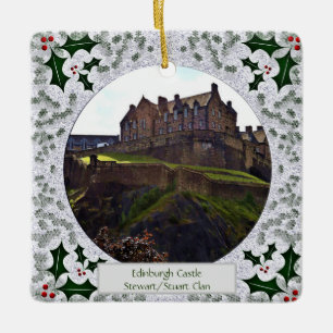Scottish Royal Stuart Clan Edinburgh Castle Xmas Keramisch Ornament