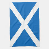 Scottish Saltire Towel (correcte kleur) Theedoek (Verticaal)