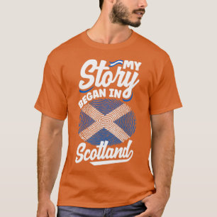 Scottish Schotse Schotse vlag Quote T-shirt