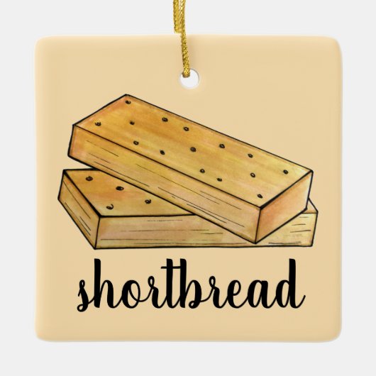 Scottish Shortbrood Tea Biscuits British Bakery Keramisch Ornament (Voorkant)