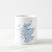 Scottish Slang Word Map Coffee Mok (Center)