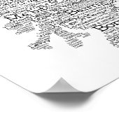 Scottish Slang Word Map Poster (Hoek)