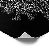 Scottish Slang Word Map Poster (Hoek)