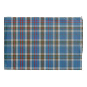 Scottish Slumber Clan Thompson Blue Gray Tartan Kussensloop