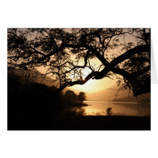 Scottish Sunset over een Loch