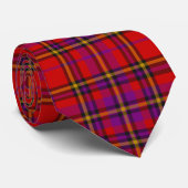 Scottish Tartan Check Cravate rouge violet (Roulé)