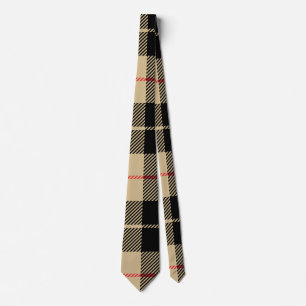 Scottish Tartan Checkered Pset Pattern Stropdas