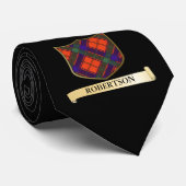 Scottish Tartan Design - Robertson Stropdas (Opgerold)