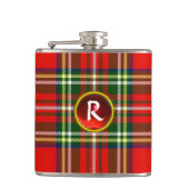 SCOTTISH TARTAN EN RODE RUBY GEM STONE MONOGRAM HEUPFLES (Voorkant)