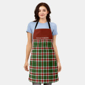 Scottish Tartan Pattern Christmas Colors Schort (Gedragen)