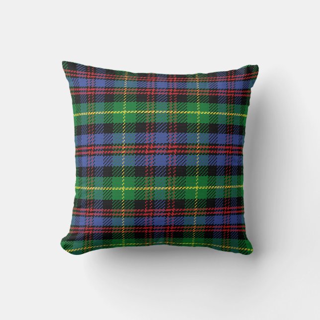 Scottish Tartan Pattern Green Blue Red Kussen (Voorkant)