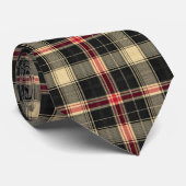 Scottish Tartan Plaid Custom Necktie Stropdas (Opgerold)