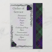 Scottish Tartan Wedding Programme - Armstrong Programma (Achterkant)