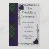 Scottish Tartan Wedding Programme - Maccallum Programma (Voorkant)