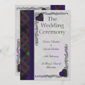 Scottish Tartan Wedding Programme - Macdonald Clan Programma (Voorkant / Achterkant)