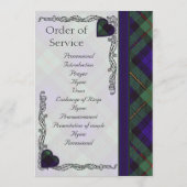Scottish Tartan Wedding Programme - Macewen Programma (Achterkant)