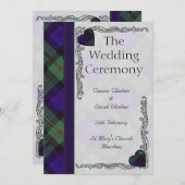 Scottish Tartan Wedding Programme - Macewen Programma (Voorkant / Achterkant)
