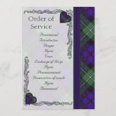Scottish Tartan Wedding Programme - Mackenzie Programma (Achterkant)