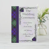 Scottish Tartan Wedding Programme - Mackenzie Programma (Staand voorkant)