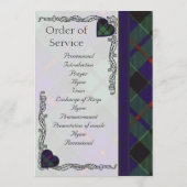 Scottish Tartan Wedding Programme - Morrison Programma (Achterkant)