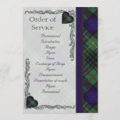 Scottish Tartan Wedding programme - Stewart Huntin (Dos)
