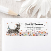 Scottish Terrier Abeerdenie Dog Etiket (Insitu)