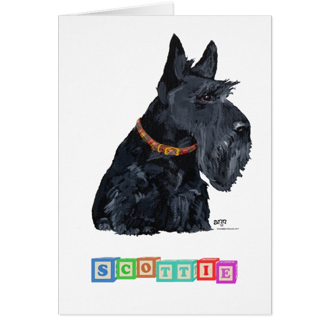 Scottish Terrier Alphabet Blocks (Voorkant)