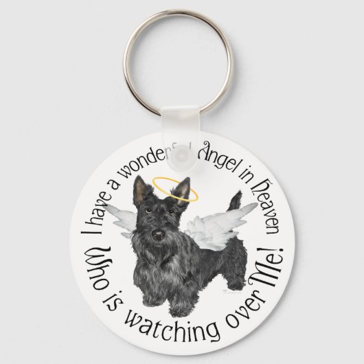 Scottish Terrier Angels Sleutelhanger (Voorkant)