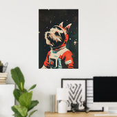 Scottish Terrier Astronaut Poster, Scottish Poster (Thuiskantoor)
