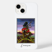 Scottish Terrier Bagpipes Kilt Dog Aangepaste naam Case-Mate iPhone Case (Achterkant)