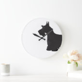 Scottish Terrier Basic Breed SIlhouette Grote Klok (Huis)