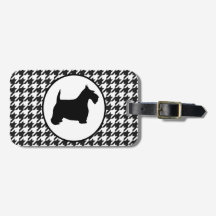 Scottish Terrier Black en White Houndstooth