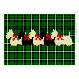 Scottish Terrier black/pieaten silhouette blank