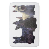 Scottish Terrier black/piepende trio, zwarte hond Badmat (Voorkant Verticaal)