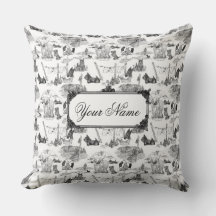 SCOTTISH Terrier Black Toile met aangepaste naam