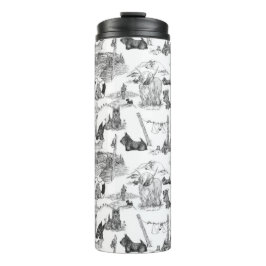 SCOTTISH Terrier Black Toile Thermosbeker