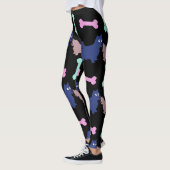 Scottish Terrier Bones Choisissez B Color Leggings (Gauche)