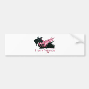 Scottish Terrier Breast Cancer Warrior Bumpersticker