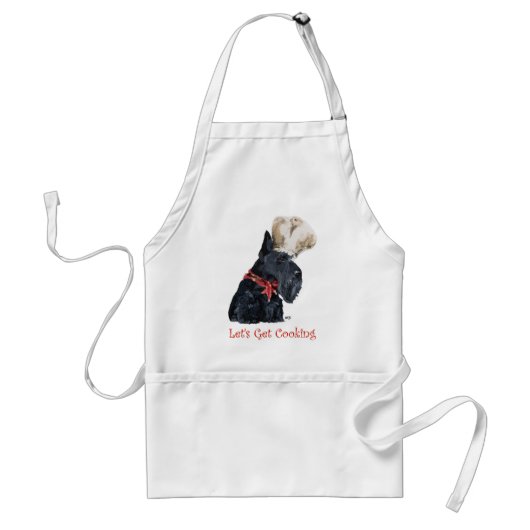 Scottish Terrier Chef Standaard Schort (Voorkant)