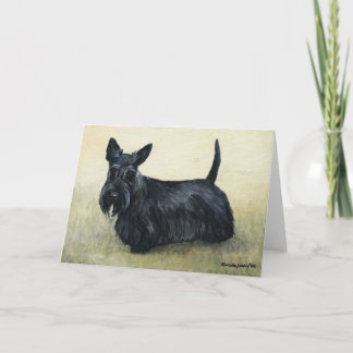 "Scottish Terrier" Chien Art Blank Carte pour note