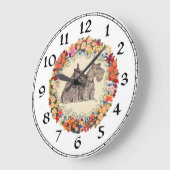Scottish Terrier Clock Grote Klok (Hoek)