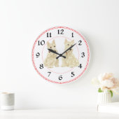 Scottish Terrier Clock Grote Klok (Huis)