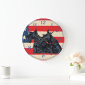 Scottish Terrier Clock Grote Klok (Huis)