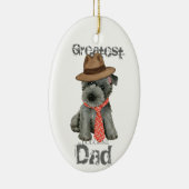 Scottish Terrier Dad Ceramic Ornament (Rechts)