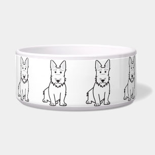 Scottish Terrier Dog Cartoon Voerbakje