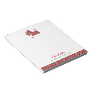 Scottish Terrier Dog Cute Personalized Notitieblok
