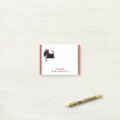 Scottish Terrier Dog Cute Personalized Post-it® Notes (Op bureau)