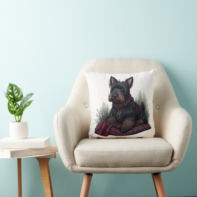 Scottish Terrier Dog Kussen (Stoel)