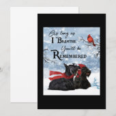 Scottish Terrier Dog Memorial Bedankkaart (Voorkant / Achterkant)