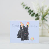 Scottish Terrier Easter Feestdagenkaart (Staand voorkant)
